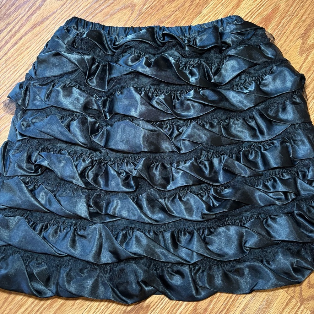 Hanna Andersson Black Layered Tulle Skirt Size 140/10 Fancy Dress Up - Picture 2 of 6